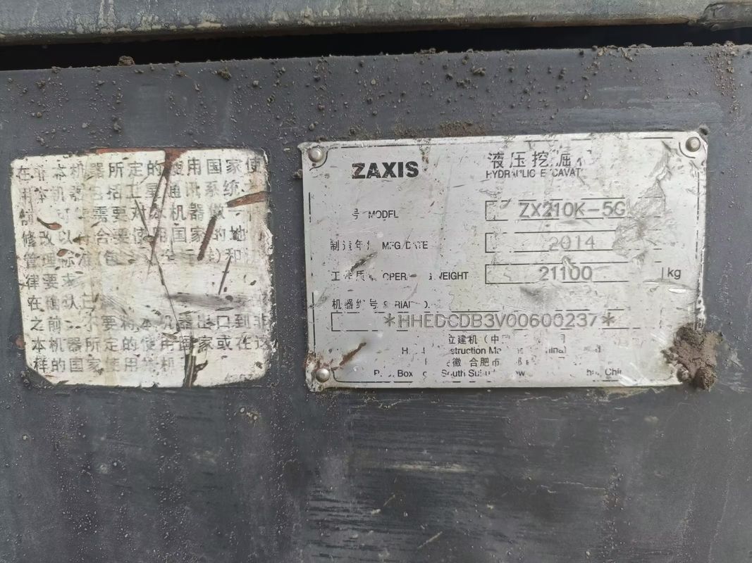 21 طن حفرة جاهزة مستعملة للعمل وذوي خبرة مستعملة كوريا المستوردة هيتاشي 210-5G
