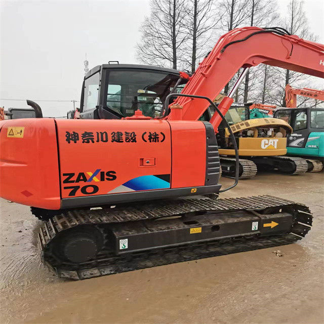 6.3 طن ميني جاهز الحفرة مستعملة للعمل وذوي الخبرة مستعملة اليابان المستوردة هيتاشي ZX 70 في حالة جيدة