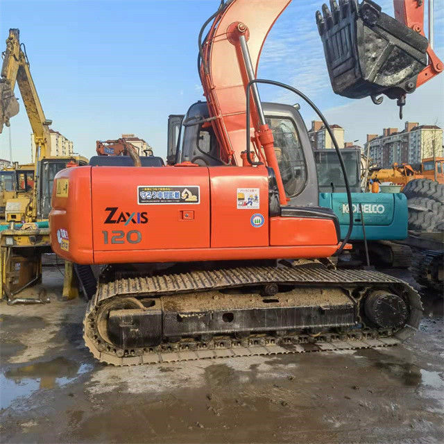 12.5 طن ميني جاهزة للعمل وذات خبرة مستعملة اليابان المستوردة هيتاشي ZX 120 في حالة جيدة