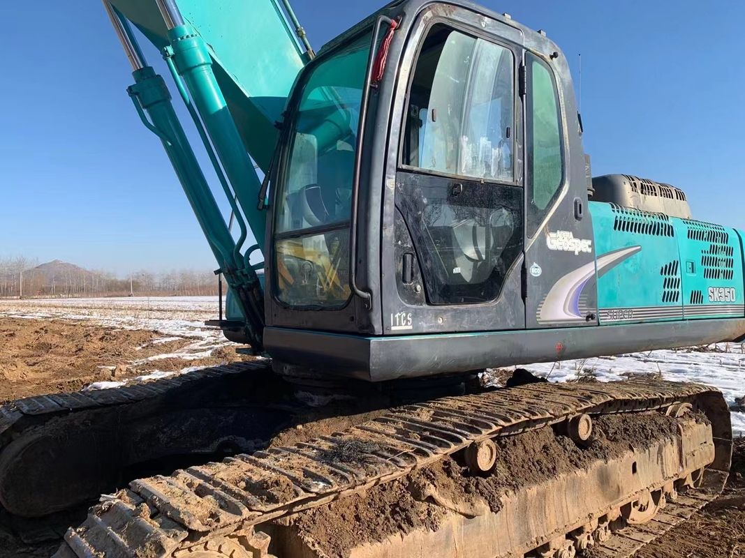 11.35m Max Reach Kobelco 350 Lc 8 9 10 آلة الحفر الوزن المستخدم 37.6t