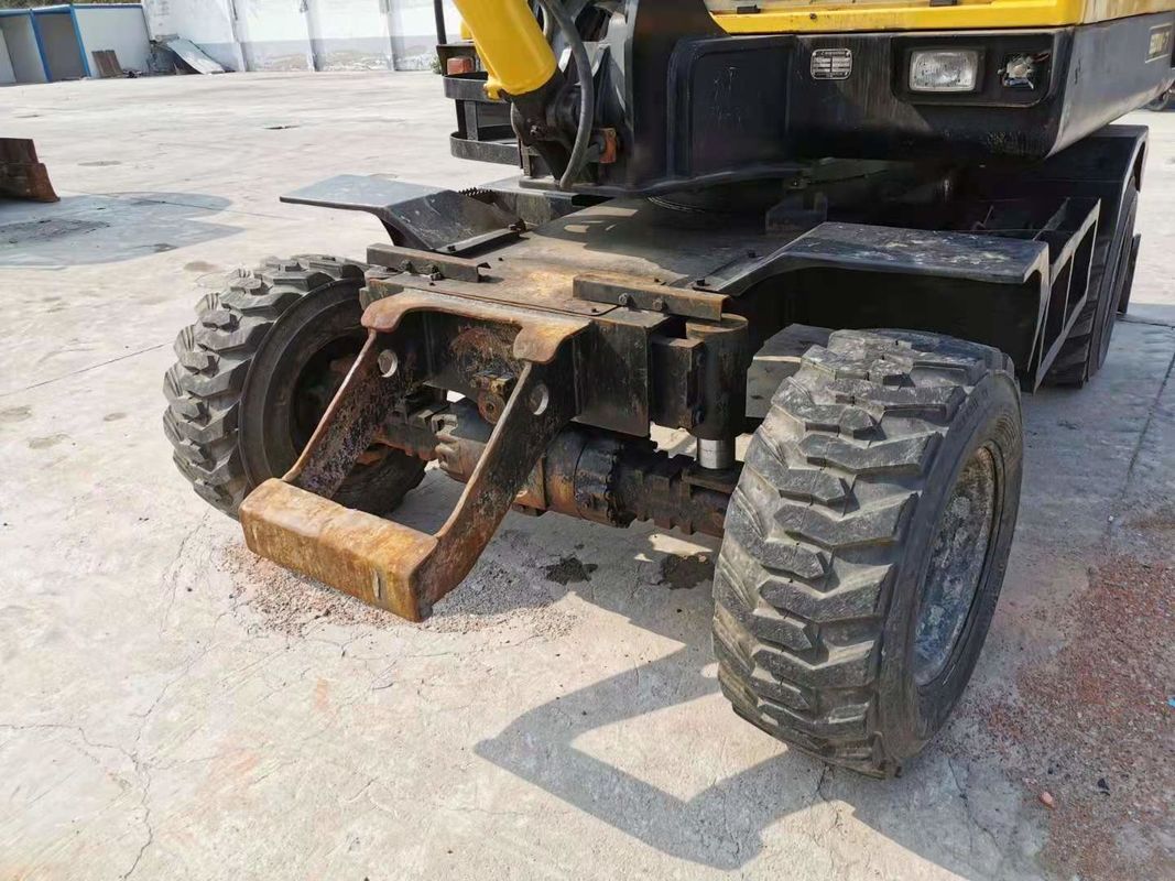 6 طن جاهزة للعمل كوريا مستوردة هيونداي R60-7 حفرة عجلات مستعملة