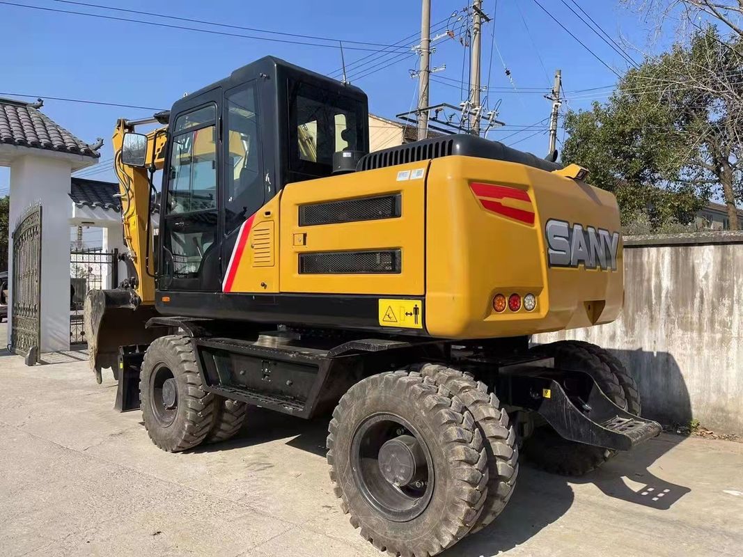 جاهزة للعمل الصينية الأصلية SANY SY155W محفر عجلات مستعمل TCD4.1 L4 نوع المحرك