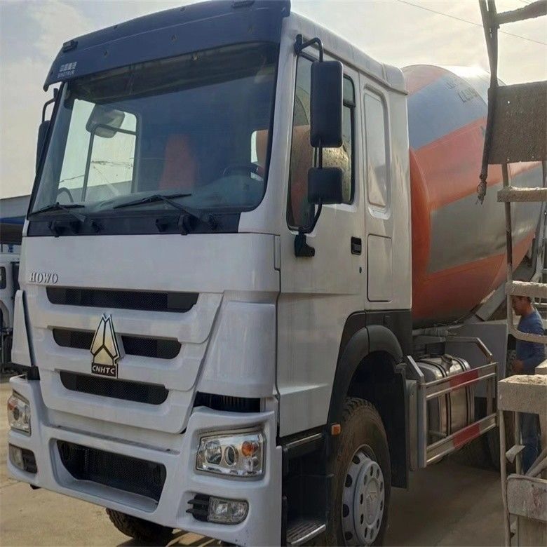 أعمال البناء 6*4 Howo خلاط شاحنة الاسمنت مع 371 حصان 375 حصان قوة الخلط