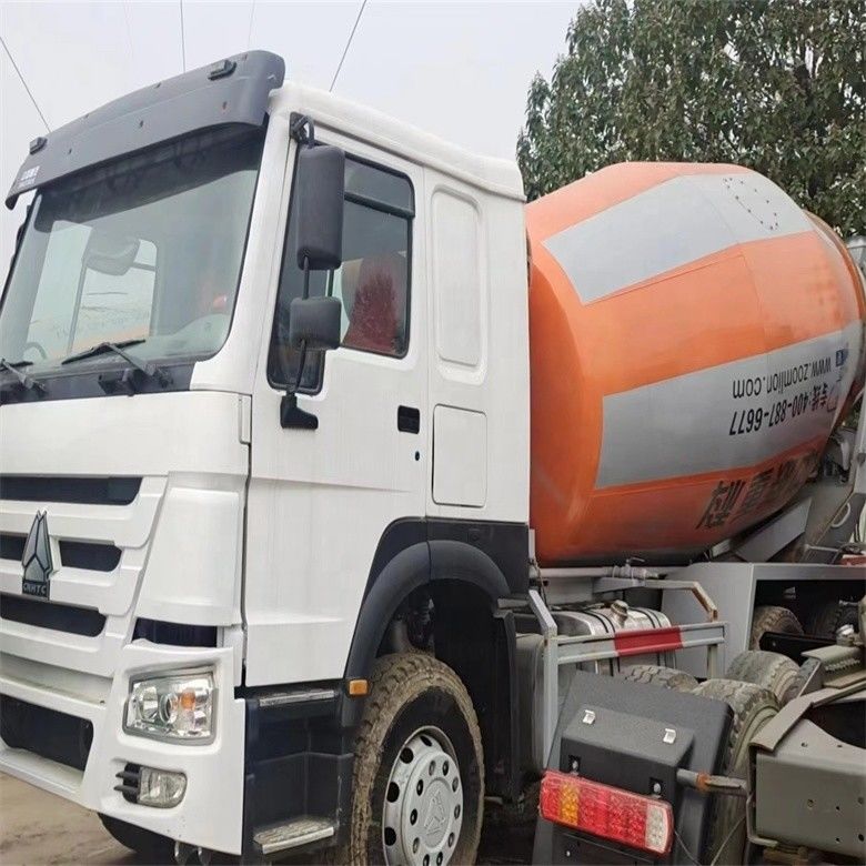 أعمال البناء 6*4 Howo خلاط شاحنة الاسمنت مع 371 حصان 375 حصان قوة الخلط