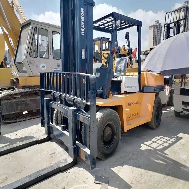 6D95L نوع المحرك اليابان صنع مستعمل 7 طن كوماتسو الشوكة في حالة جيدة للتجزئة
