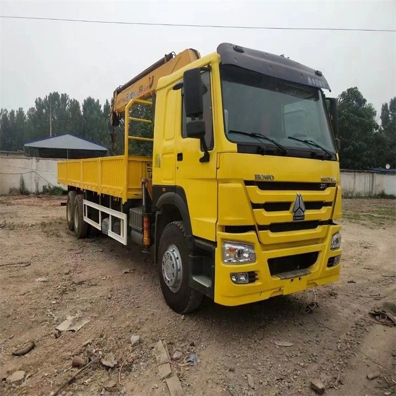 الرافعة الصينوتروك WD615 المحرك نموذج 10 طن شاحنة مثبتة مع أسطوانة هيدروليكية أصلية