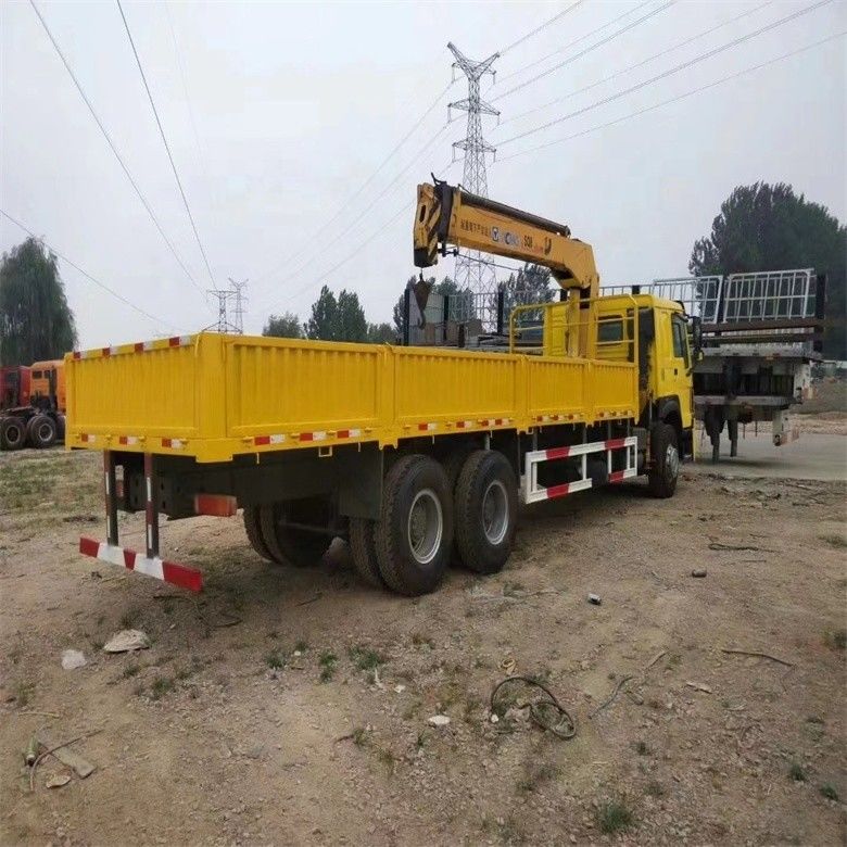 الرافعة الصينوتروك WD615 المحرك نموذج 10 طن شاحنة مثبتة مع أسطوانة هيدروليكية أصلية