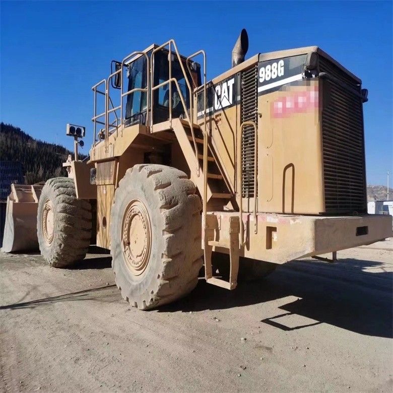 المستخدمة كاتربيلر CAT 988G 988 50 طن شاحن عجلات مع الحد الأقصى. ارتفاع التفريغ 4.46m